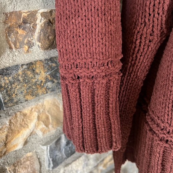 Aerie Textured Knit Sweater - Rust - Picture 3 of 7
